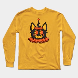 Halloween Clown Cat Long Sleeve T-Shirt